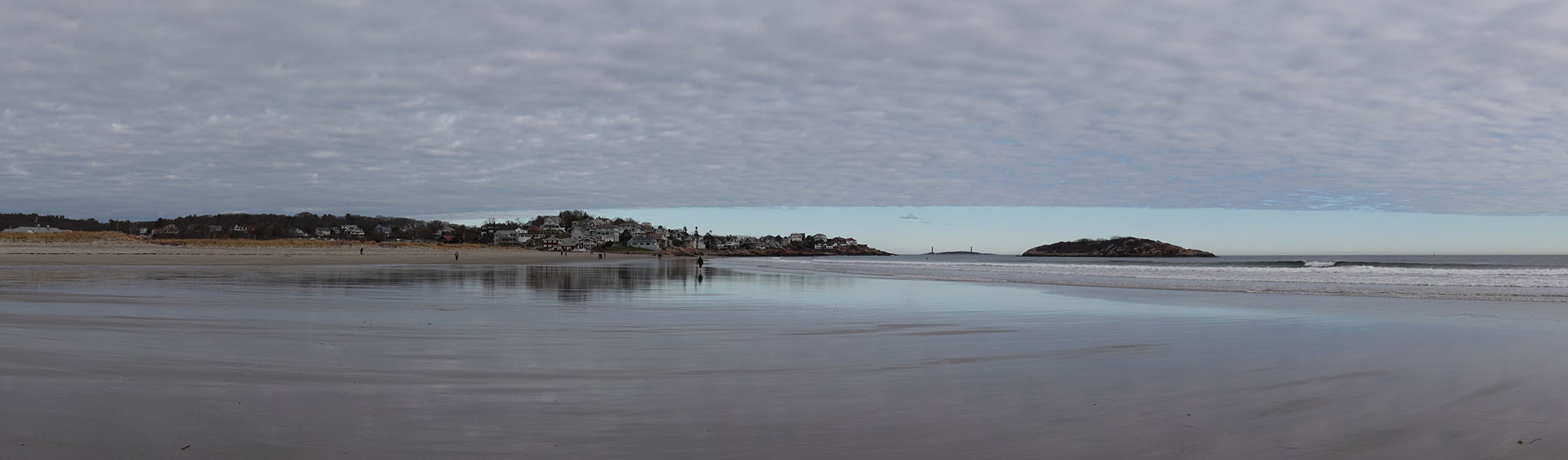 Wide Panoramic Photo of Beach and Islands.